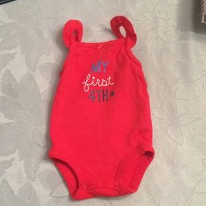 Carter’s “My First 4th” Onesie. Newborn.
